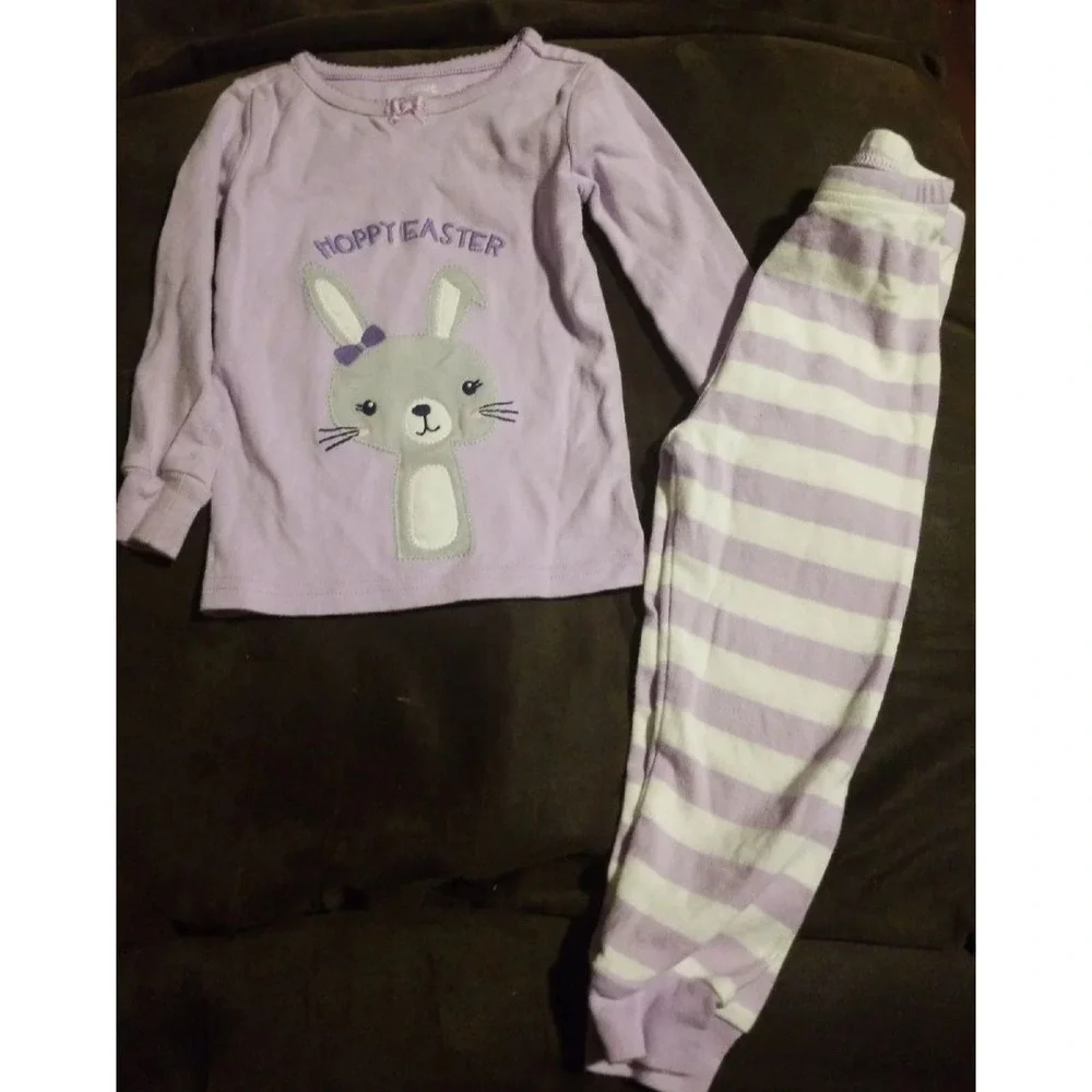 Gymboree‎ hoppy Easter bunny gymmies pajamas size 2t